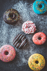 Wall Mural - Assortment of donuts