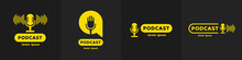 Podcast Radio Logo Icon. Vector Illustration.