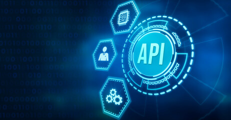 Internet, business, Technology and network concept. Application Programming Interface. Software development tool.
