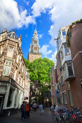 Canvas Print - Street of Amsterdam