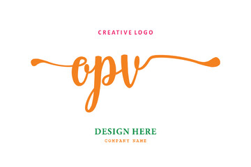 OPV lettering logo is simple, easy to understand and authoritative