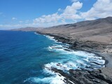 Fototapeta Morze - Costa norte de la isla de Fuerteventura, Islas Canarias