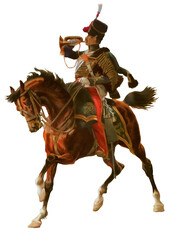 Wall Mural - British soldier from 1850's Crimean War - Cavalry