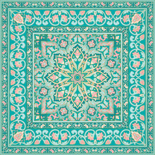 Oriental Colorful Carpet.
