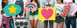 © Rawpixel.com - Teens holding social media icons