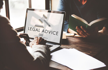 Wall Mural - lawyer legal advice law compliance concept