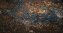 Ore Granite Stone Texture. Real Stone Texture. Stone Texture On Brown Marble Tone