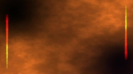Wall Mural - Brown space background with particle line border