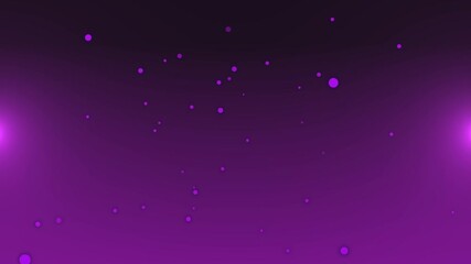 Wall Mural - Purple floating particle technology background