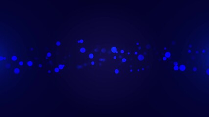 Wall Mural - Blue glow particles for technology background