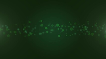 Wall Mural - Green glow particles for technology background