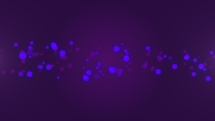 Wall Mural - Purple glow particles for technology background