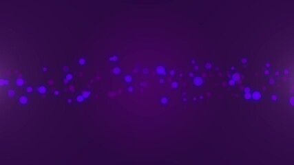 Wall Mural - Purple glow particles for technology background