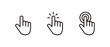 Hand Cursor icon set, Click icon vector