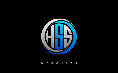 HSS Letter Initial Logo Design Template Vector Illustration