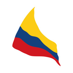 Poster - colombia flag waving