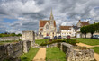 The 12th-century parish Church of Saint Denis in the old town of Crepy en Valois, Oise department, France.