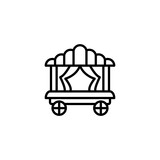 Fototapeta  - Theater On Wheels icon in vector. Logotype