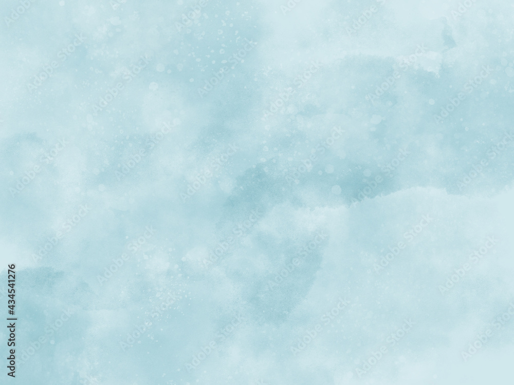 Fototapeta 水面のような模様のある薄い青色の背景 水彩画を使った涼しいイメージの壁紙 Akwarele Fototapety Ecowall24 Pl