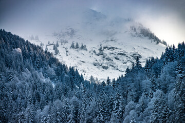 Sticker - Tourist Attractions in France Winter