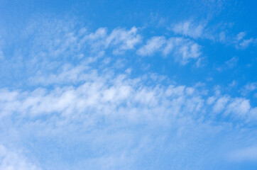 White clouds in blue sky