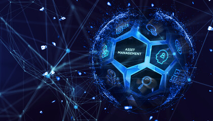 Asset management. Business, Technology, Internet and network concept.