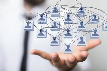 unity group and teamwork concept digital