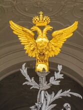 Golden Double-headed Eagle Wearing A Crown - Coat Of Arms Of The Russian Empire