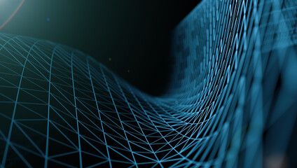 Wall Mural - fondo abstracto de tecnología y ciencia. computación en la nube y trabajo en red .concepto de teleco