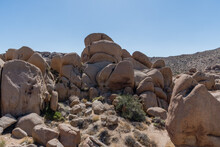 Scenic Rock Formation At The Joshua Tree National Park, Southern California