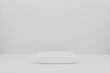 © sallies - white 3d square empty pedestal platform for display show and place for presentation