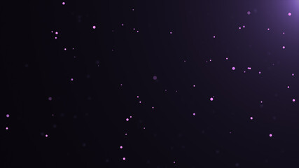 Wall Mural - Purple floating small particle deep sea background