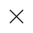 © Azar - Cross button icon. Cancel, close page button for web and mobile UI design.