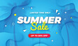 © Typosqrareunit - Blue Gradient End of Summer Sale Banner Design