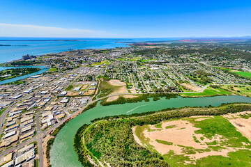 Wall Mural - View of Gladstone from Callemondah area, Queensland