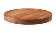 © Georgy - Round shape oak cutting board on white background
