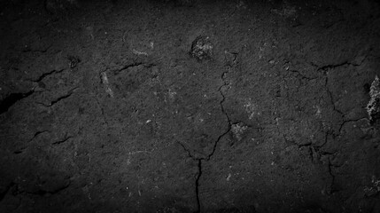 Sticker - macro photo of black brick with visible texture. background