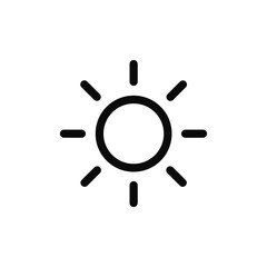 Poster - Sun icon vector. Sunshine sign