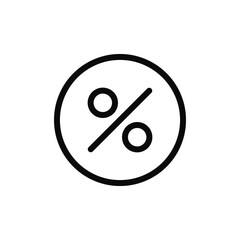 Poster - Percentage icon vector. Percent sign