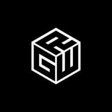 GWR Letter Logo Design With Black Background In Illustrator, Vector Logo Modern Alphabet Font Overlap Style. Calligraphy Designs For Logo, Poster, Invitation, Etc.	
