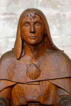 St James Statue In Saint Mary Magdalene Basilica, Vezelay, France