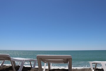 chairs on the beach