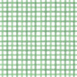 Green watercolor seamless checkered pattern. Vertical and horizontal crossed stripes background. Monochrome backdrop. Rustic tablecloth, traditional checkered texture.