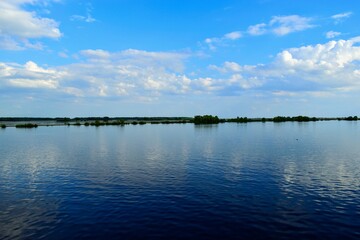 Wall Mural - Landscape of the Volkhov River in clear weather