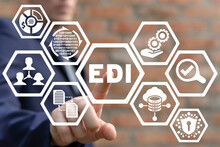 Concept Of Electronic Data Interchange. EDI Technology.