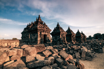 The Temple in Yogyakarta Indonesia