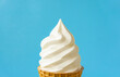 Close up of soft serve ice cream.  ソフトクリームのクローズアップ