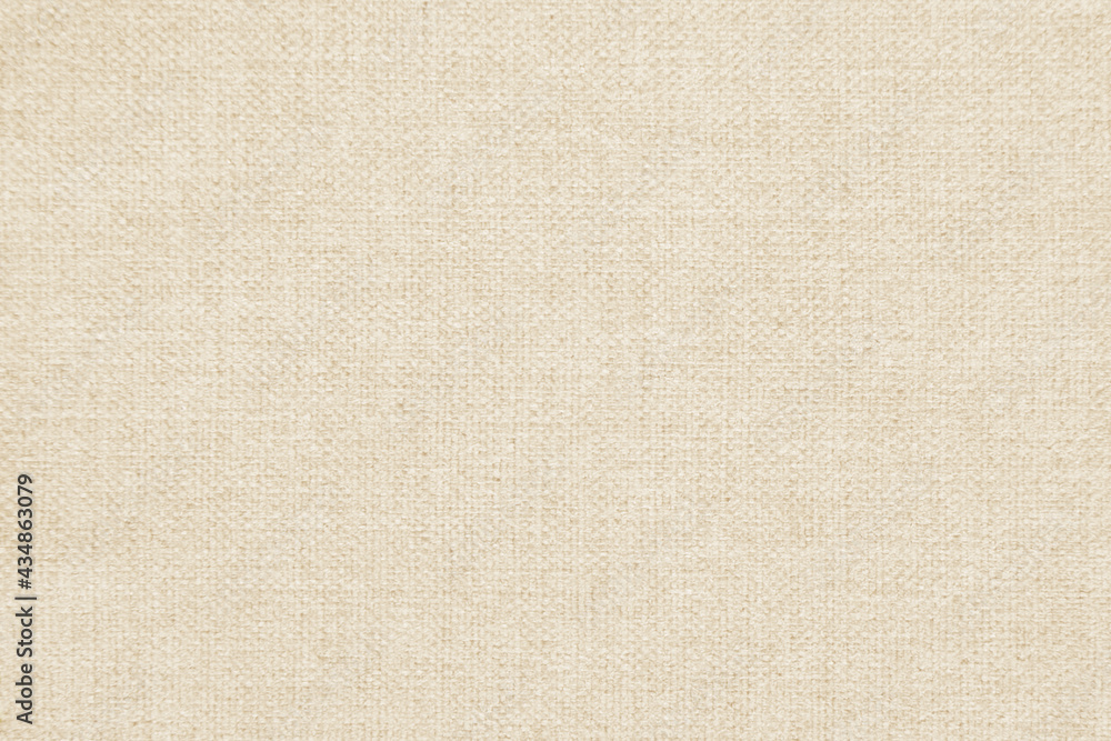 natural linen apricot-dyed fabric texture background - obrazy, fototapety, plakaty 