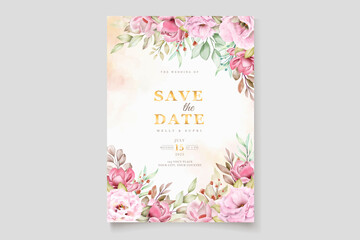 beautiful wedding invitation card set