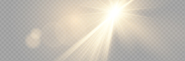 vector transparent sunlight special lens flare light effect.